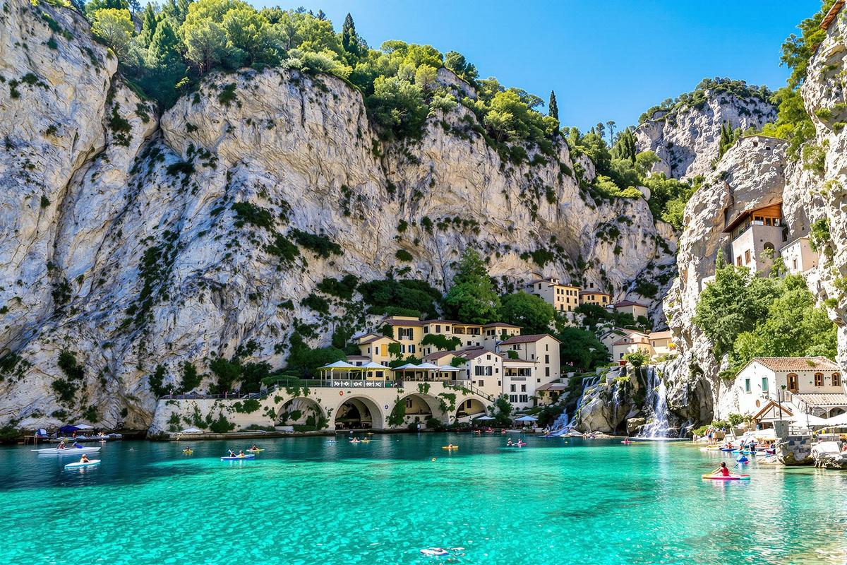 Ce village perché, entouré de falaises et de cascades, est considéré comme l’un des plus beaux de France (et il mérite sa réputation).jpg